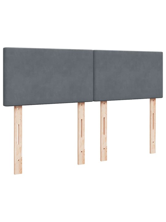 OTTOMANI VOODI MADRATSIGA JA LED, TUMEHALL, 140X190CM, SAMET