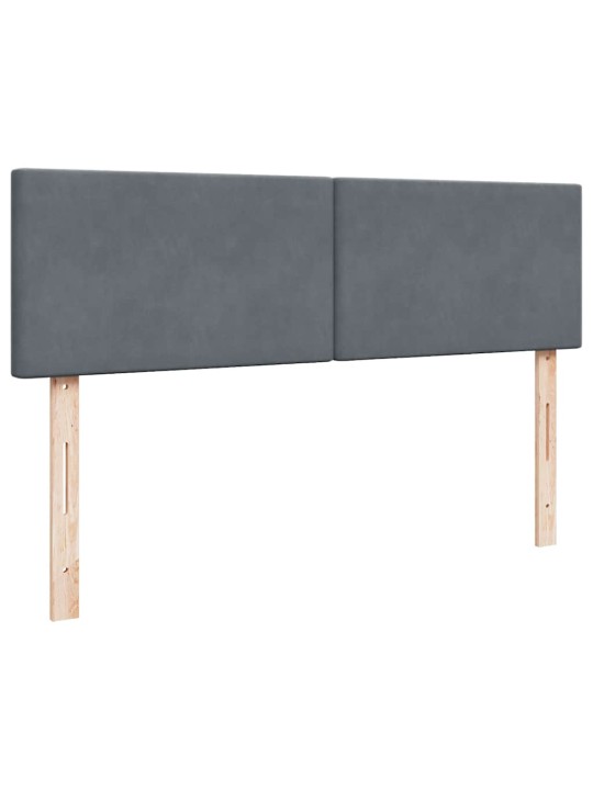 OTTOMANI VOODI MADRATSIGA JA LED, TUMEHALL, 140X200CM, SAMET