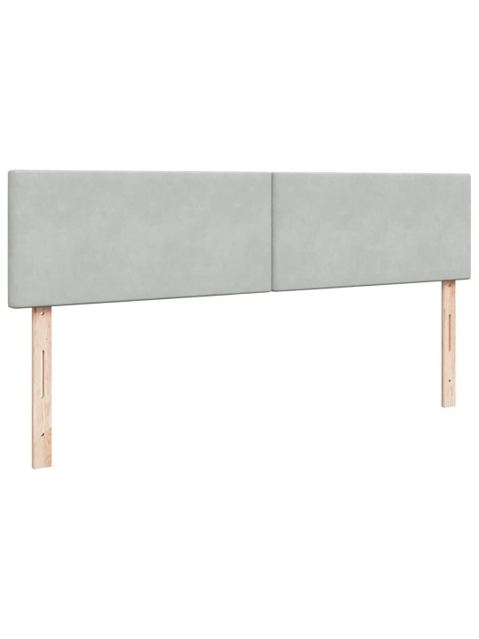 OTTOMANI VOODI MADRATSIGA JA LED, HELEHALL, 180X200CM, SAMET