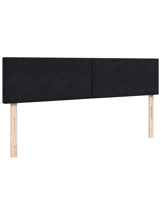 OTTOMANI VOODIRAAM MADRATSIGA, MUST, 180X200 CM, SAMET