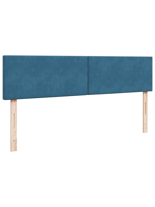 OTTOMANI VOODIRAAM MADRATSITEGA, TUMESININE, 200X200 CM, SAMET