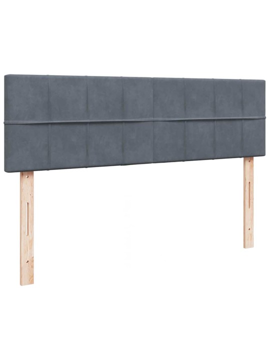 OTTOMANI VOODI MADRATSIGA JA LED, TUMEHALL, 140X200CM, SAMET