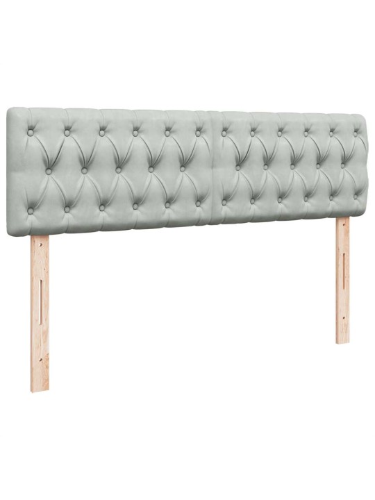 OTTOMANI VOODI MADRATSIGA JA LED, HELEHALL, 140X190CM, SAMET