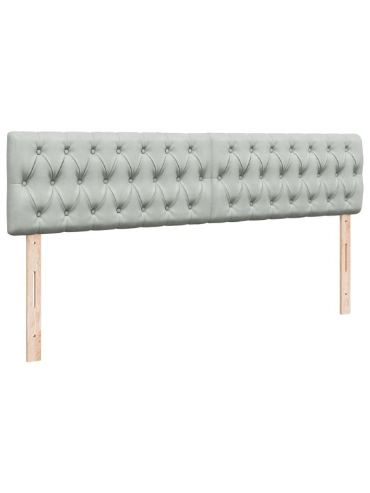 OTTOMANI VOODI MADRATSIGA JA LED, HELEHALL, 180X200CM, SAMET