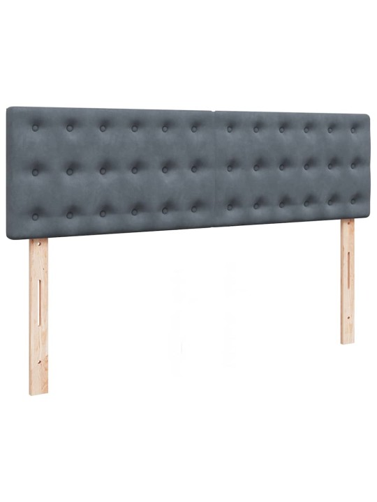 OTTOMANI VOODI MADRATSIGA JA LED, TUMEHALL, 140X200CM, SAMET
