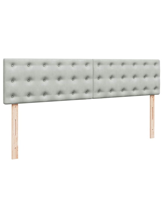 OTTOMANI VOODI MADRATSIGA JA LED, HELEHALL, 180X200CM, SAMET