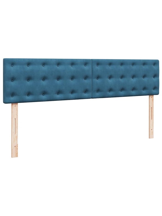OTTOMANI VOODIRAAM MADRATSITEGA, TUMESININE, 200X200 CM, SAMET