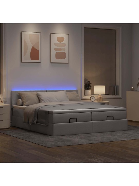 OTTOMANI VOODIRAAM MADRATSITEGA PRUUNIKASHALL 200X200CM KANGAS