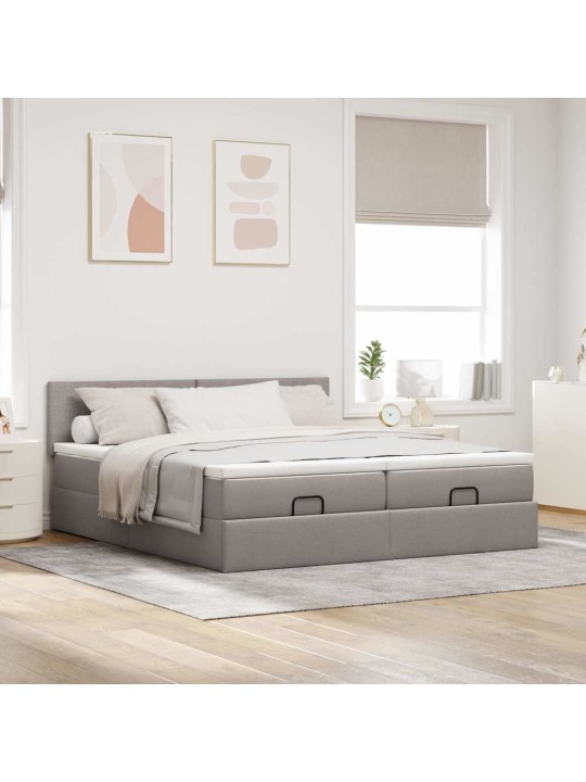 OTTOMANI VOODIRAAM MADRATSITEGA PRUUNIKASHALL 200X200CM KANGAS