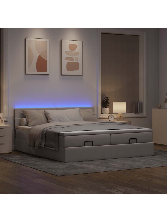 OTTOMANI VOODIRAAM MADRATSITEGA PRUUNIKASHALL 200X200CM KANGAS
