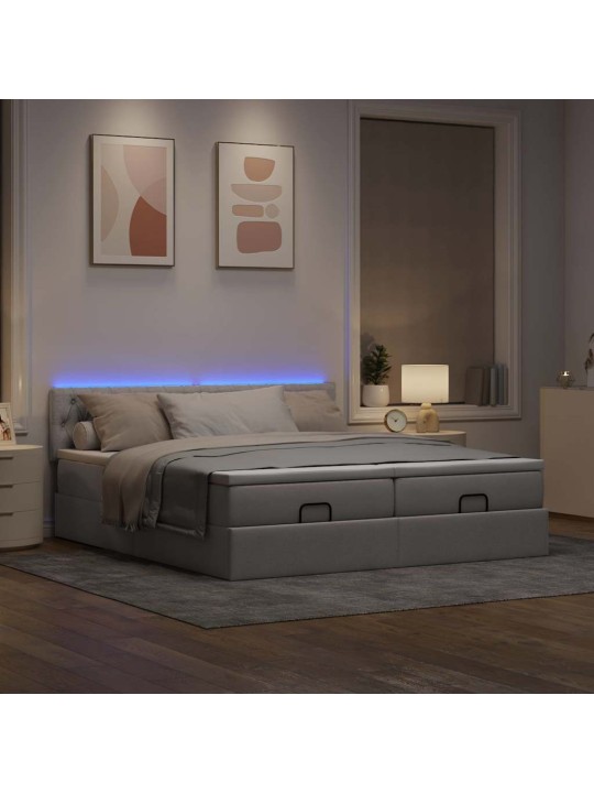 OTTOMANI VOODIRAAM MADRATSITEGA PRUUNIKASHALL 200X200CM KANGAS