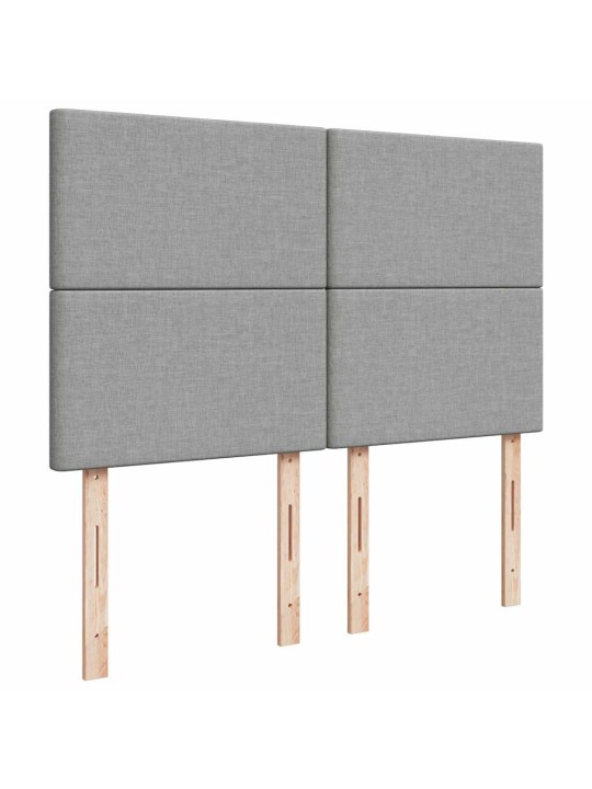 OTTOMANI VOODI MADRATSITA JA LED, HELEHALL, 140X190CM, KANGAS