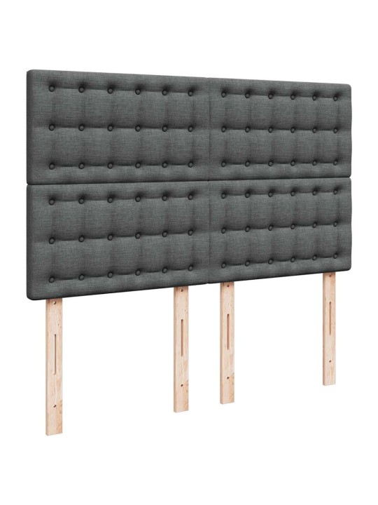 OTTOMANI VOODI MADRATSITA JA LED, TUMEHALL, 140X200 CM, KANGAS
