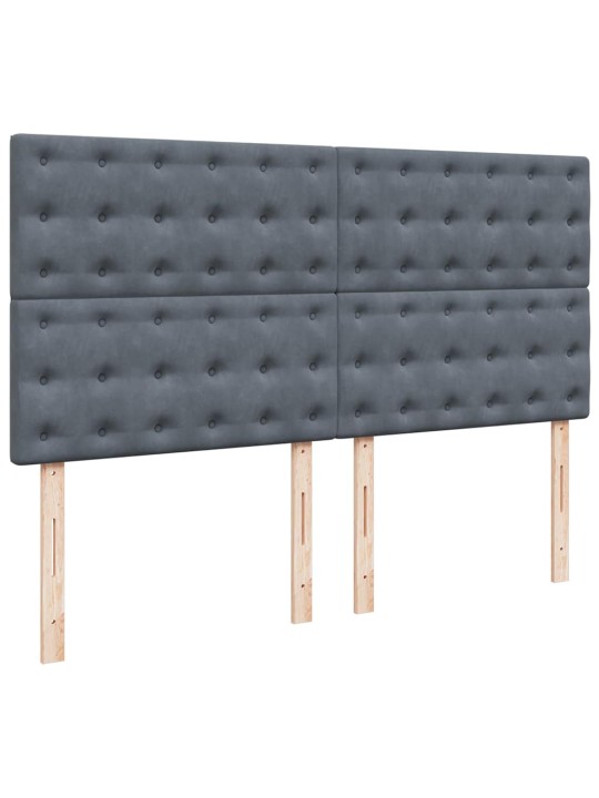 OTTOMANI VOODIRAAM MADRATSITEGA, TUMEHALL, 200X200 CM, SAMET