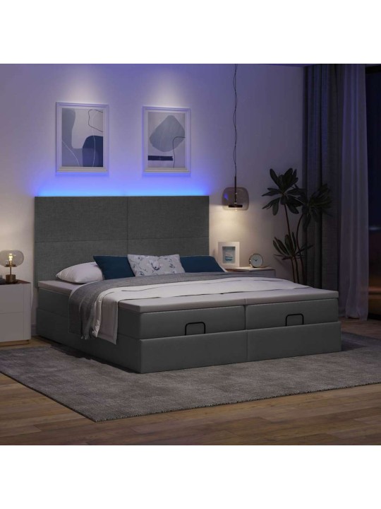 OTTOMANI VOODIRAAM MADRATSITEGA, TUMEHALL, 160X200CM, KANGAS