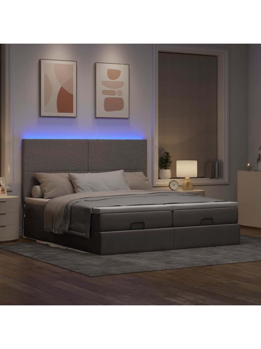 OTTOMANI VOODIRAAM MADRATSITEGA PRUUNIKASHALL 200X200CM KANGAS
