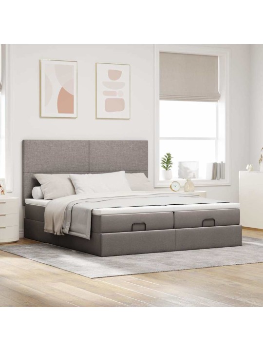 OTTOMANI VOODIRAAM MADRATSITEGA PRUUNIKASHALL 200X200CM KANGAS