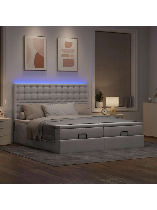 OTTOMANI VOODIRAAM MADRATSITEGA PRUUNIKASHALL 200X200CM KANGAS