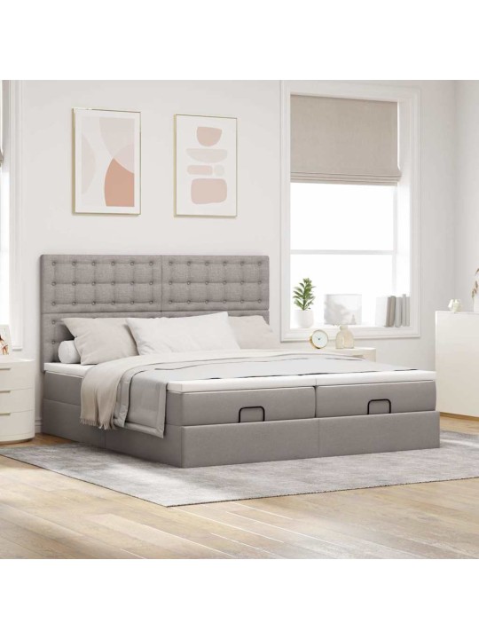 OTTOMANI VOODIRAAM MADRATSITEGA PRUUNIKASHALL 200X200CM KANGAS