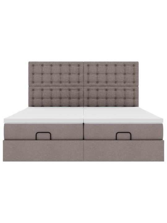OTTOMANI VOODIRAAM MADRATSITEGA PRUUNIKASHALL 200X200CM KANGAS