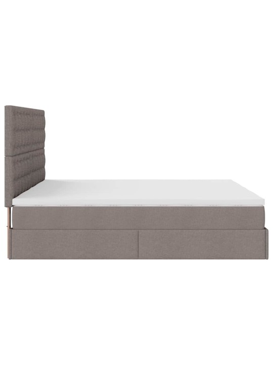 OTTOMANI VOODIRAAM MADRATSITEGA PRUUNIKASHALL 200X200CM KANGAS