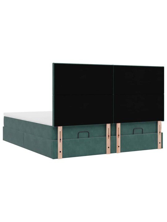 OTTOMANI VOODIRAAM MADRATSITEGA, TUMEROHELINE, 200X200CM, SAMET