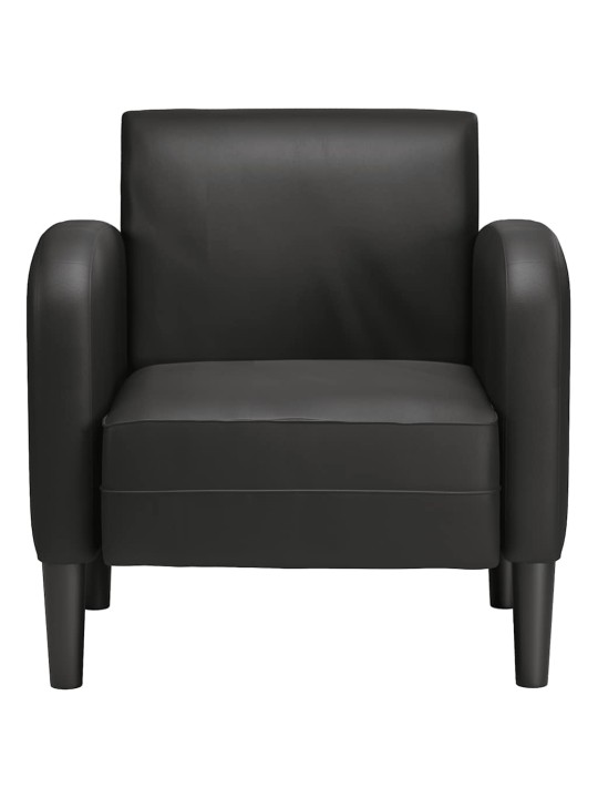 DIIVANTOOL KÄETUGEDEGA MUST 54 CM KUNSTNAHK
