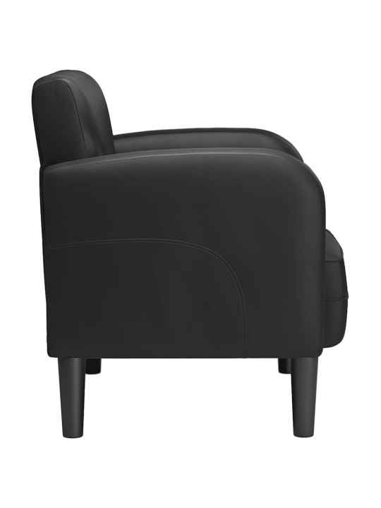 DIIVANTOOL KÄETUGEDEGA MUST 54 CM KUNSTNAHK