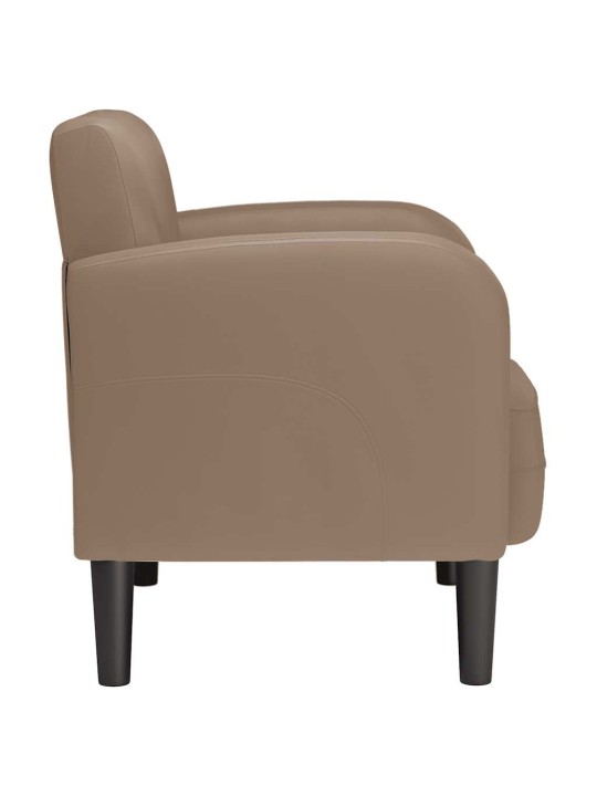 DIIVANTOOL KÄETUGEDEGA, CAPPUCCINO, 54 CM, KUNSTNAHK
