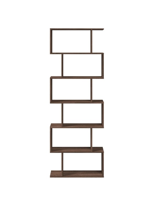 Ruumijagaja 6 korrust, pruun tamm, 70 x 24 x 193 cm, tehispuit