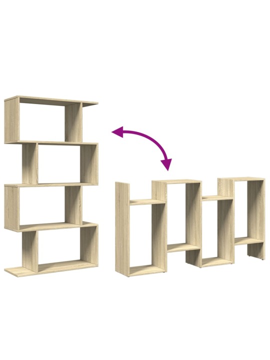 Ruumijagaja 4 korrust, sonoma tamm, 70 x 24 x 129 cm, tehispuit