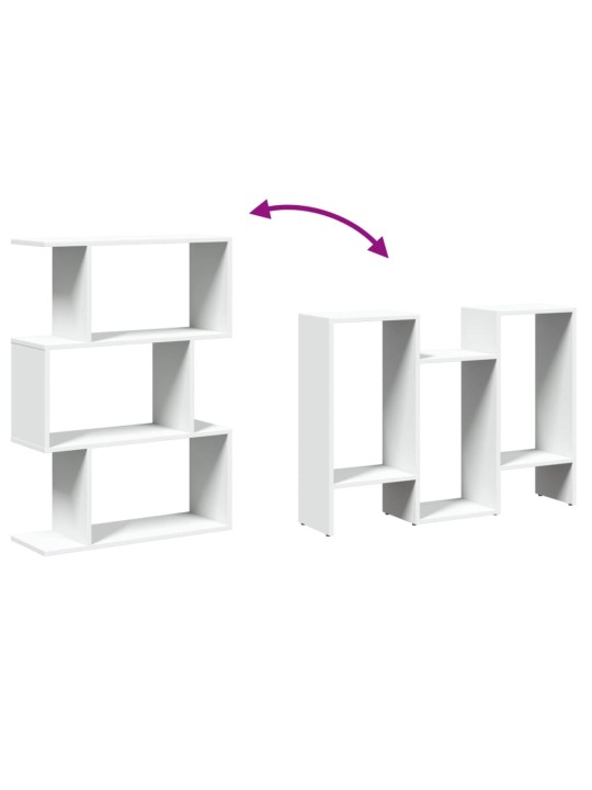 Ruumijagaja 3 korrust, valge, 70x24x97 cm, tehispuit