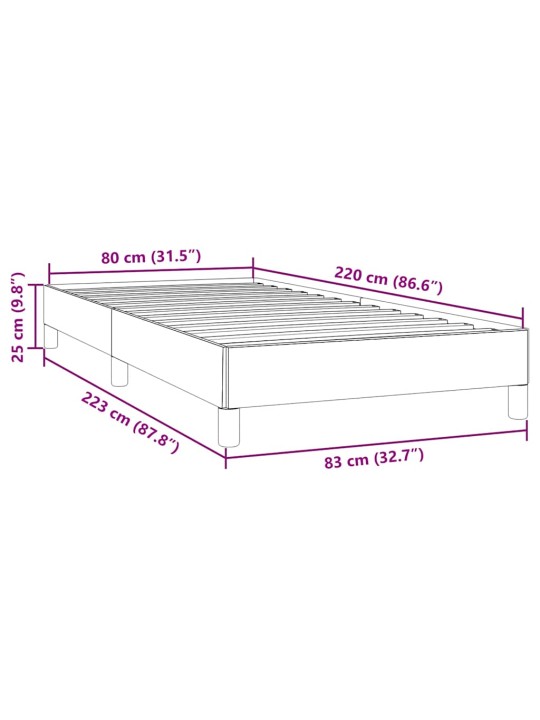 VOODIRAAM ILMA MADRATSITA HELEHALL 80X220 CM SAMET
