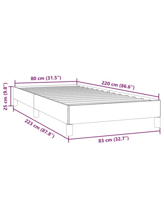 VOODIRAAM ILMA MADRATSITA ROOSA 80X220 CM SAMET