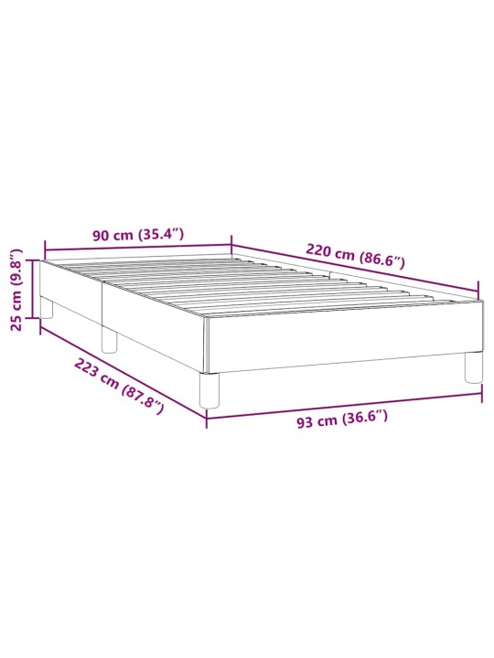 VOODIRAAM ILMA MADRATSITA ROOSA 90X220 CM SAMET