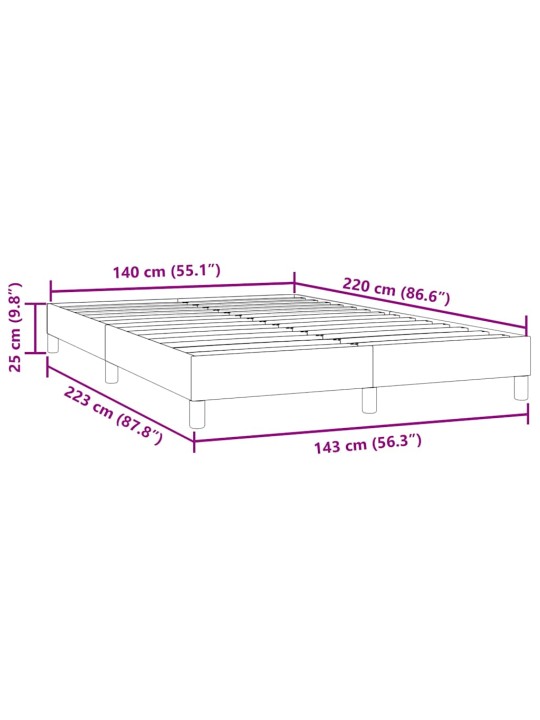 VOODIRAAM ILMA MADRATSITA TUMESININE 140X220 CM SAMET