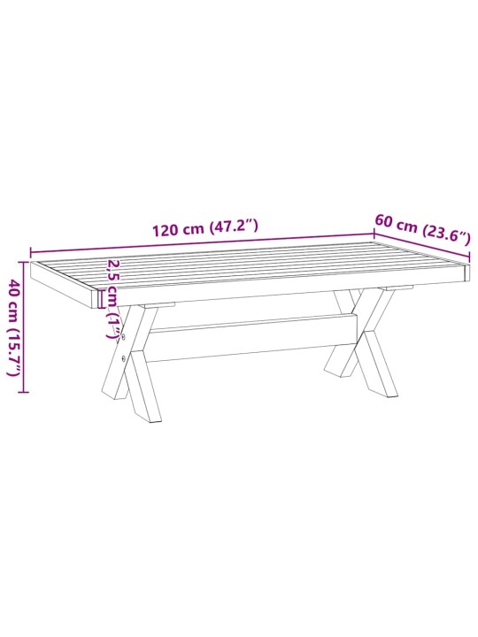 DIIVANILAUD NOAIN X-KUJULISED JALAD 120X60X40 CM