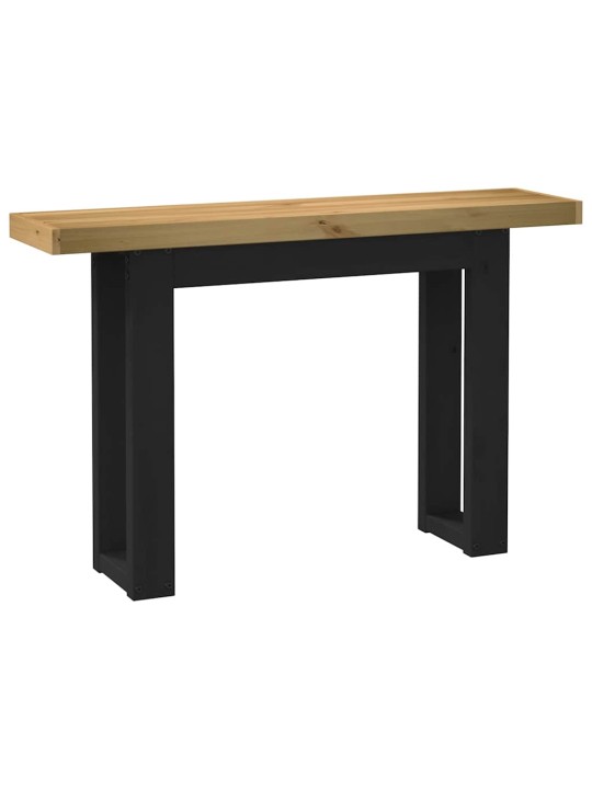 KONSOOLLAUD, NOAIN, U-KUJULISED JALAD, 120X30X75 CM, MÄNNIPUIT