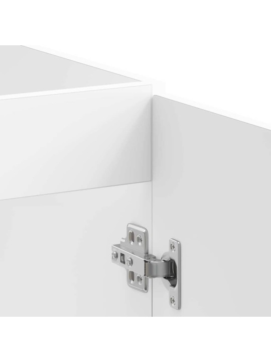 Valamu aluskapp uksega 2 tk valge 80 x 46 x 84.5 cm tehispuit