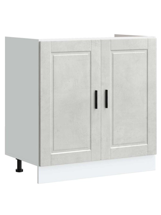Valamu aluskapp uksega 2 tk hall 80 x 46 x 84.5 cm tehispuit