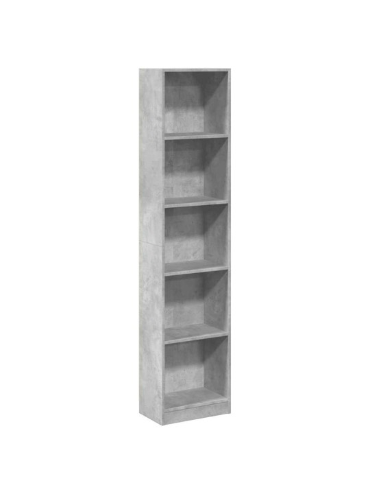 RAAMATURIIUL BETOONHALL 40X24X176 CM ENGINEERED WOOD