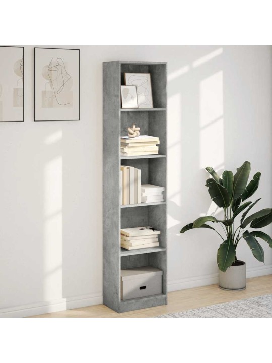 RAAMATURIIUL BETOONHALL 40X24X176 CM ENGINEERED WOOD