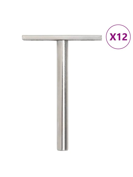 UJUVAD RIIULIKLAMBRID, 12TK, NÄHTAMATUD Ø10X100 MM SÜSINIKTERAS