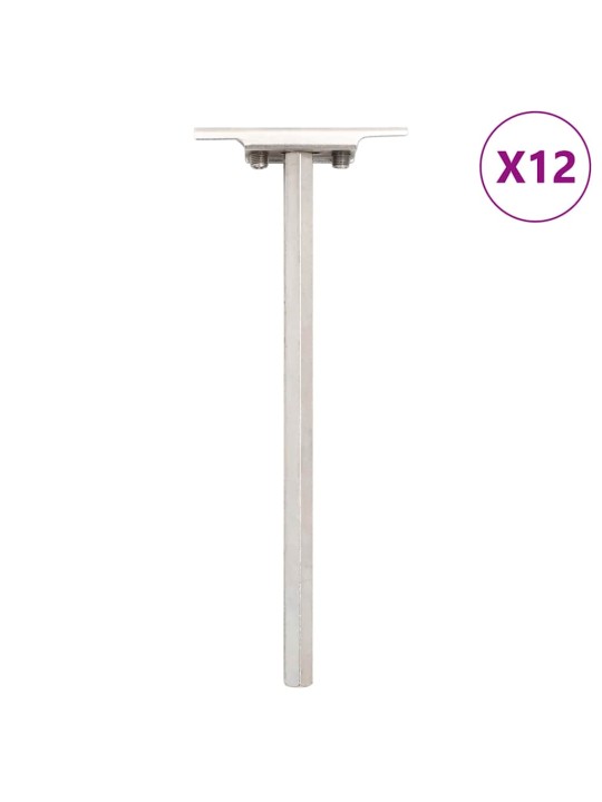 UJUVAD RIIULIKLAMBRID, 12TK, NÄHTAMATUD Ø12X200 MM SÜSINIKTERAS