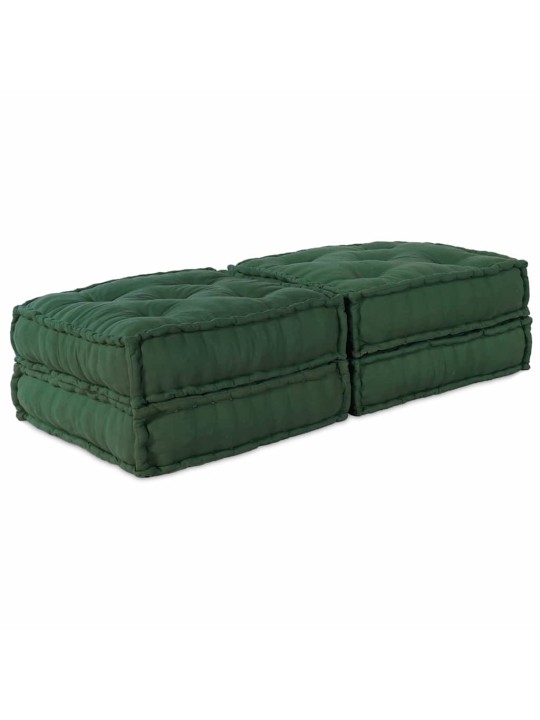 Padi 2 tk roheline 70 x 70 x 36 cm polüester