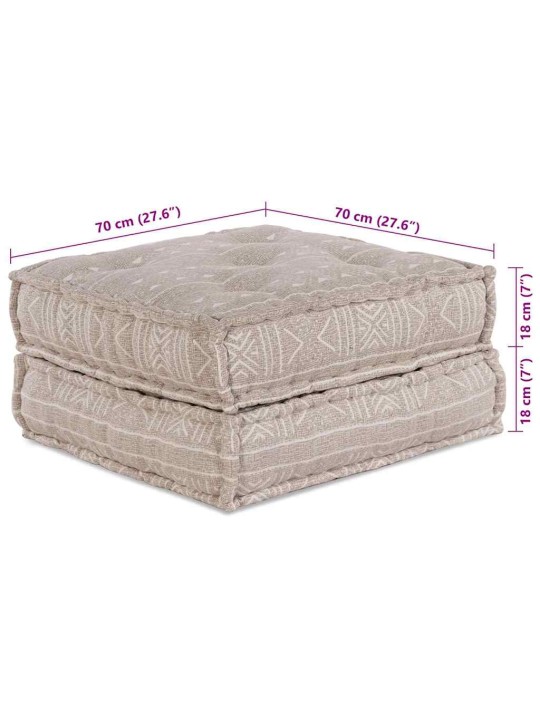 Padi 2 tk pruun 70 x 70 x 36 cm polüester