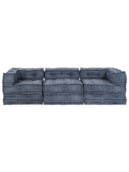 Padi 3 tk sinine 70 x 70 x 54 cm polüester