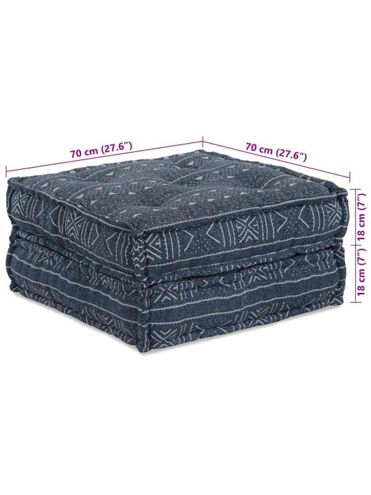 Padi 2 tk sinine 70 x 70 x 36 cm polüester