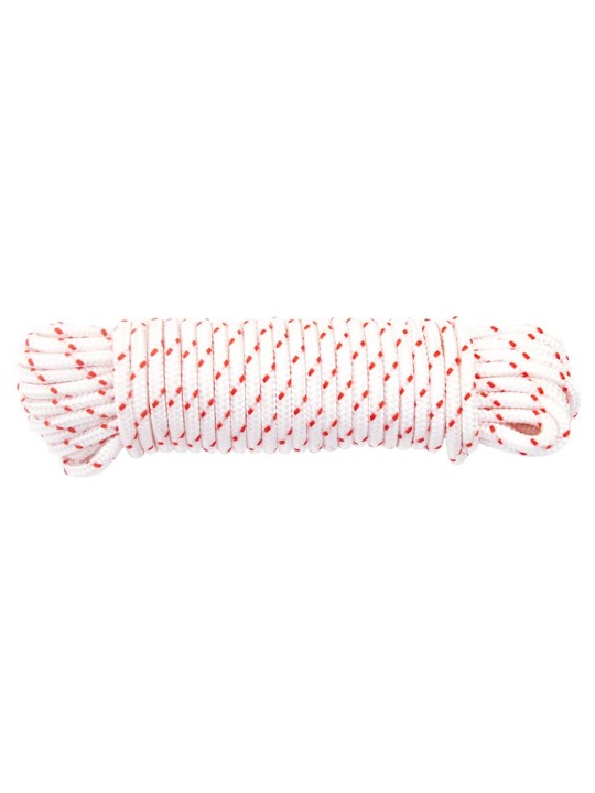 TÕMMAKE KÄIVITUSNÖÖR, VALGE JA PUNANE, Ø4 MM, 10 M, NAILON