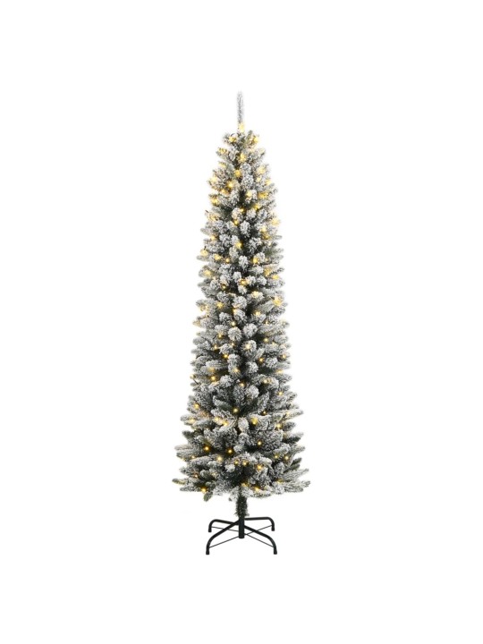 KUNSTKUUSK 150 LEDI JA LUMISTE OKSTEGA, 150 CM